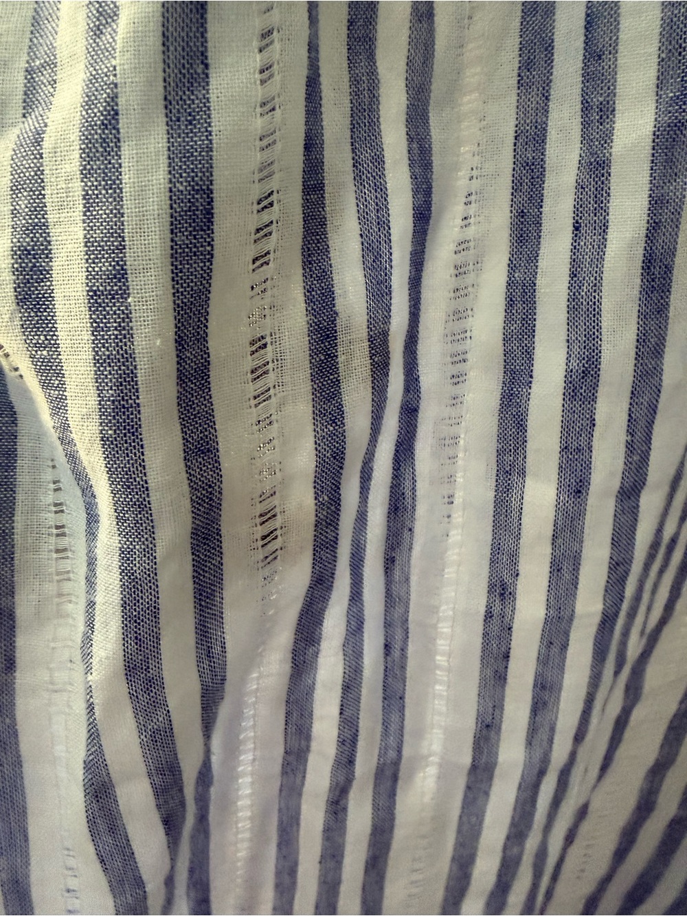 Denver Hayes Blue and White Striped Button-Down Shirt
